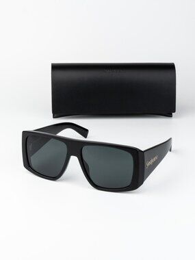 Saint Laurent Men Sunglasses Black Grey Square SL832 001 NEW AUTHENTIC